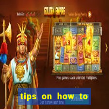 tips on how to win playing slot machines